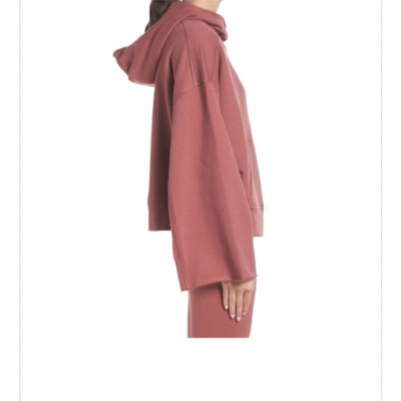 ALO YOGA ROSEWOOD HOODED LOW KEY SWEATSHIRT - Picture 3 of 13